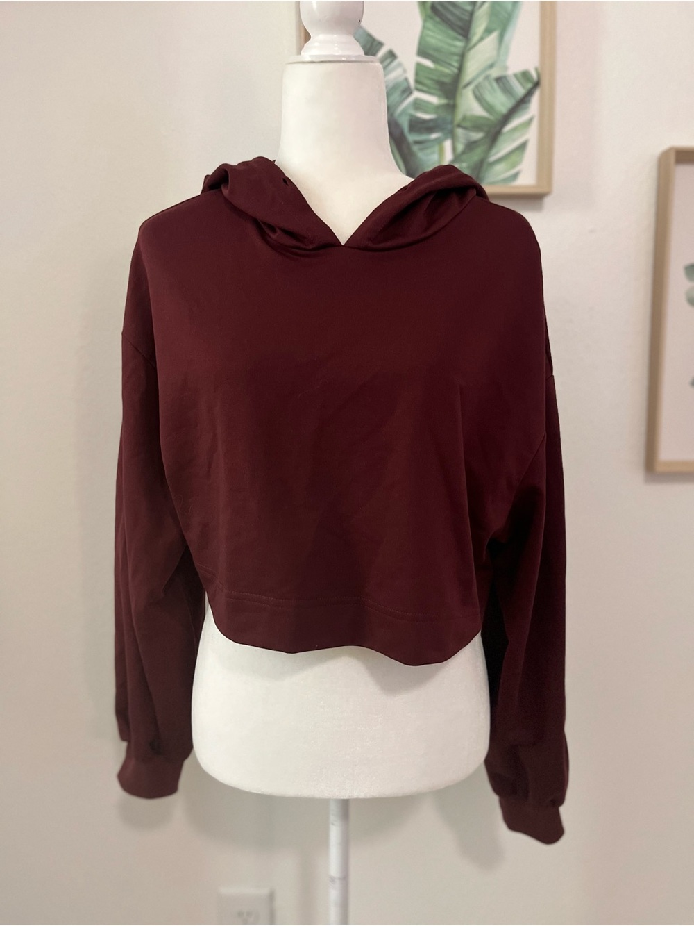 Cropped Hoodie | Color: Red | Size: S